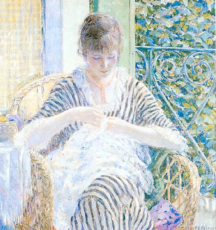 Frieseke, Frederick Carl On the Balcony oil painting image